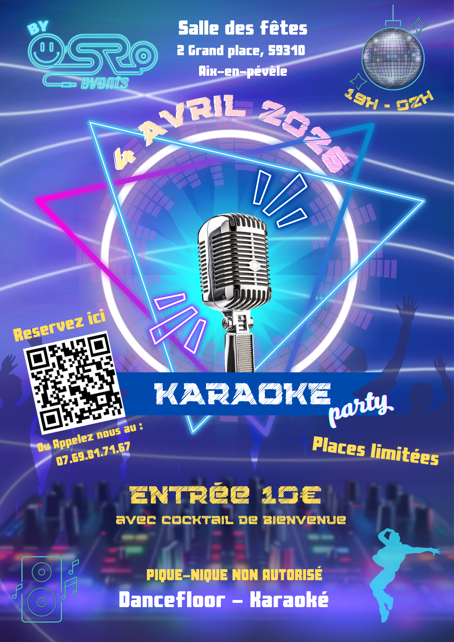 affiche d'un karaoke